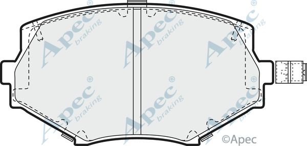 APEC BRAKING Комплект тормозных колодок, дисковый тормоз PAD900